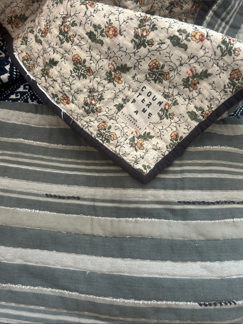 2016 Pottery Barn Capsule Collectible Counterpane studio piece collection quilt